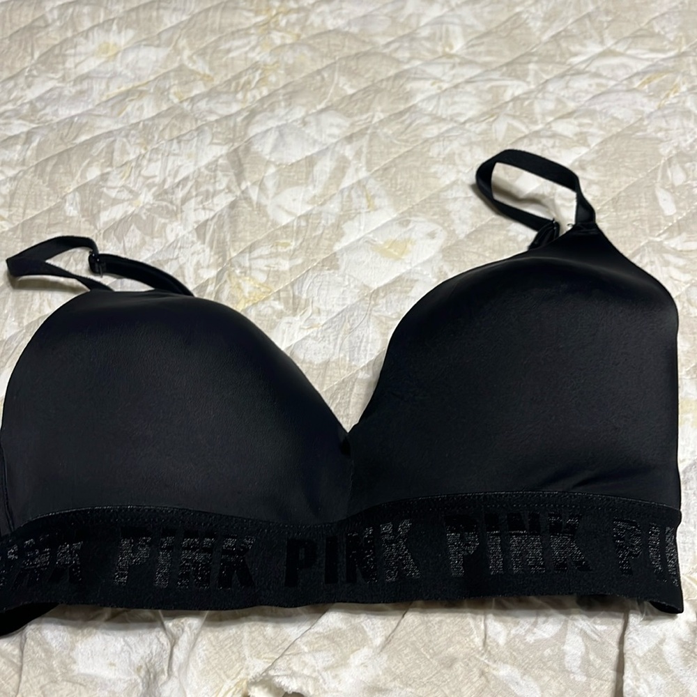 Bra, size 32D no underwire by PINK in black.